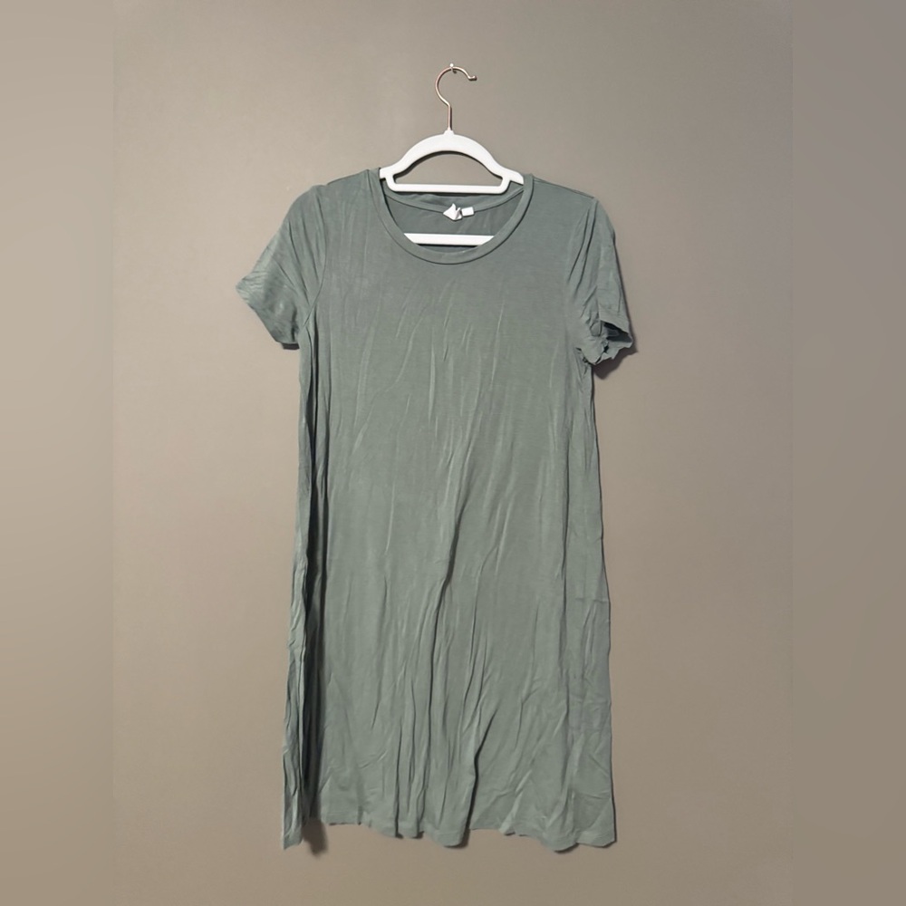 Gap Sage Green T-Shirt Dress Size Small